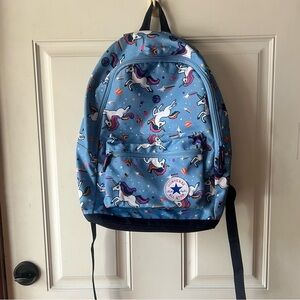 Converse Light Blue Unicorn Space Print Backpack